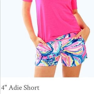 NWT Lilly Pulitzer Adie 4” short Sz 4 Pink Sunset